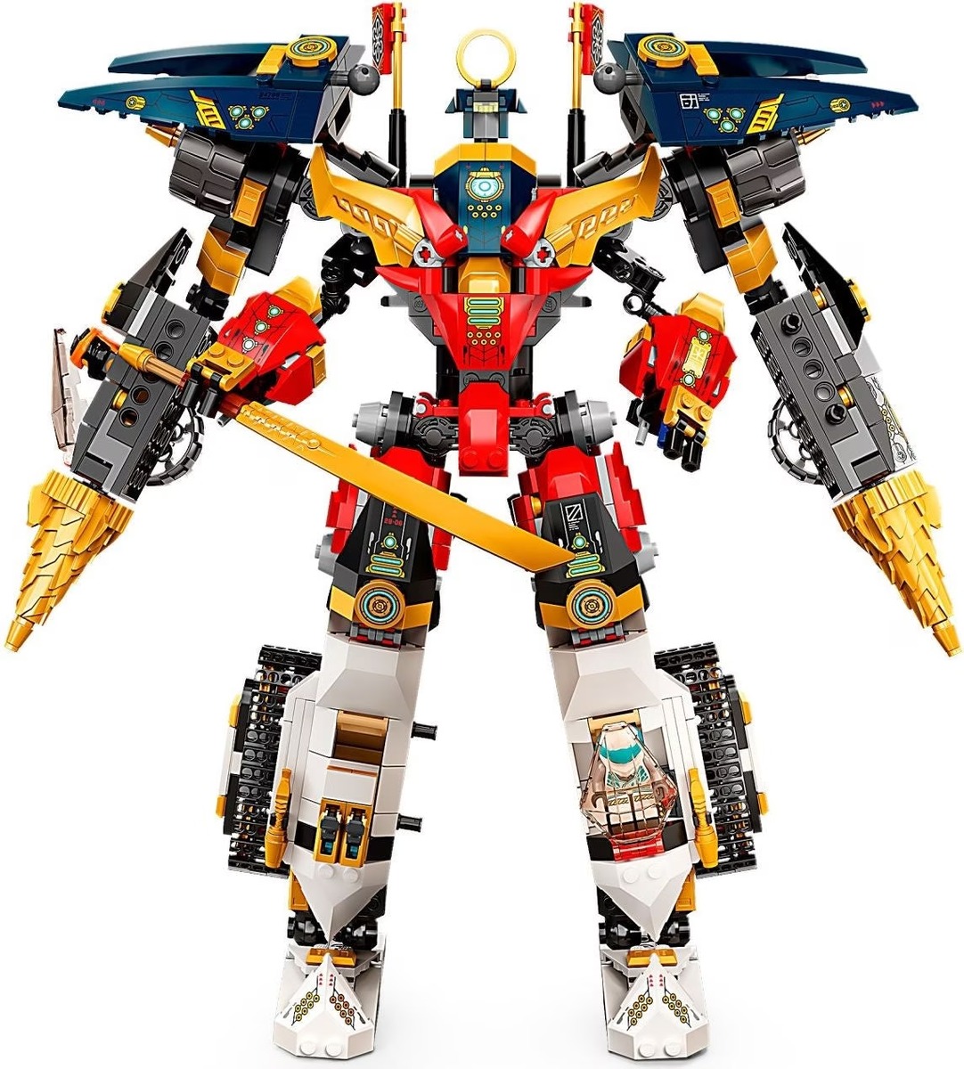 Ультра-комбо-робот ниндзя Ninjago Конструктор совместим с LEGO 71765