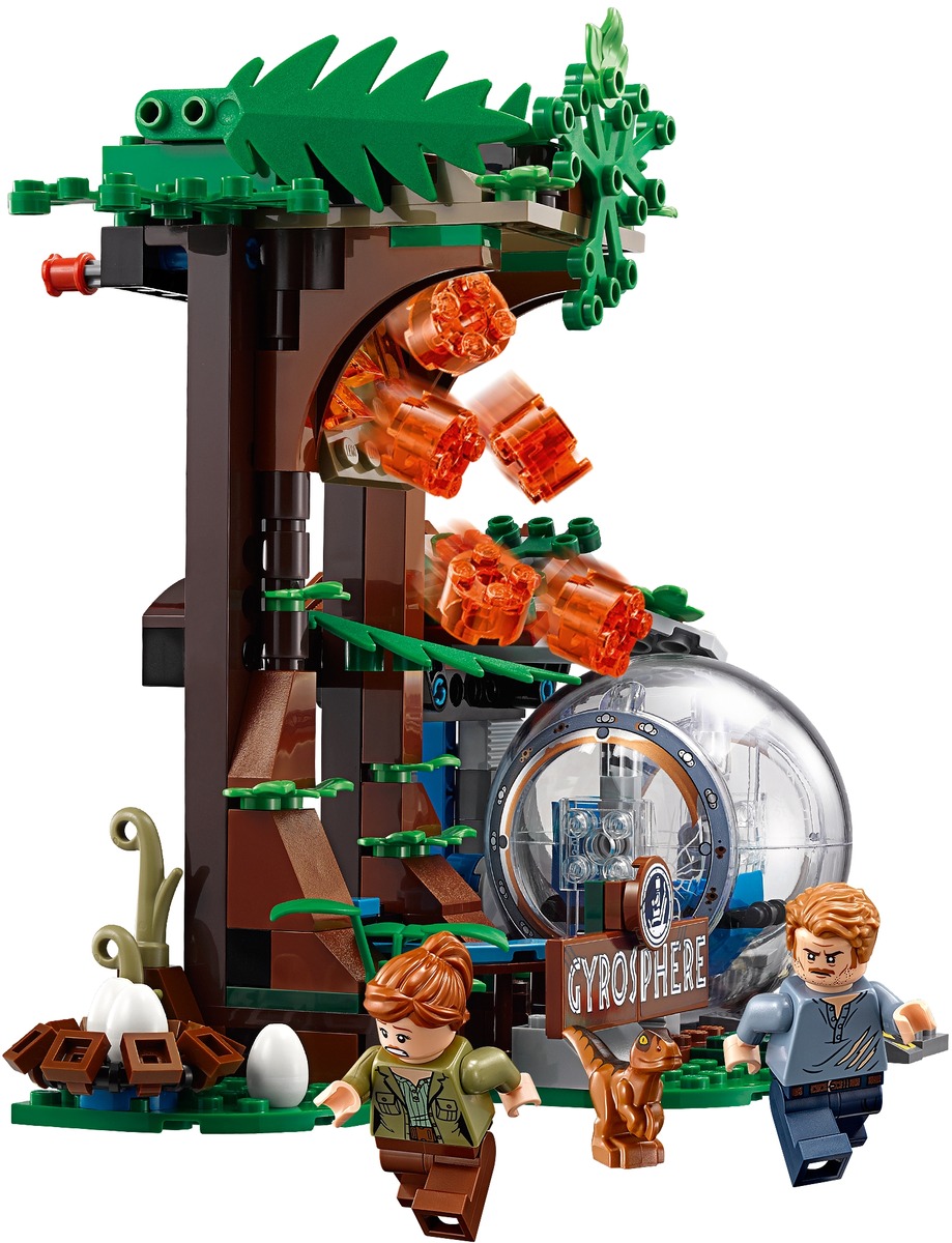 Побег в гиросфере от карнотавра Jurassic World Конструктор совместим с LEGO 75929