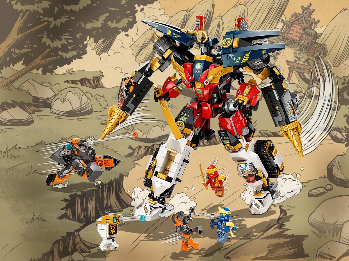 Ультра-комбо-робот ниндзя Ninjago Конструктор совместим с LEGO 71765