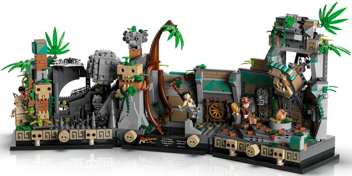 Конструктор Храм Золотого идола Indiana Jones совместим с LEGO 77015