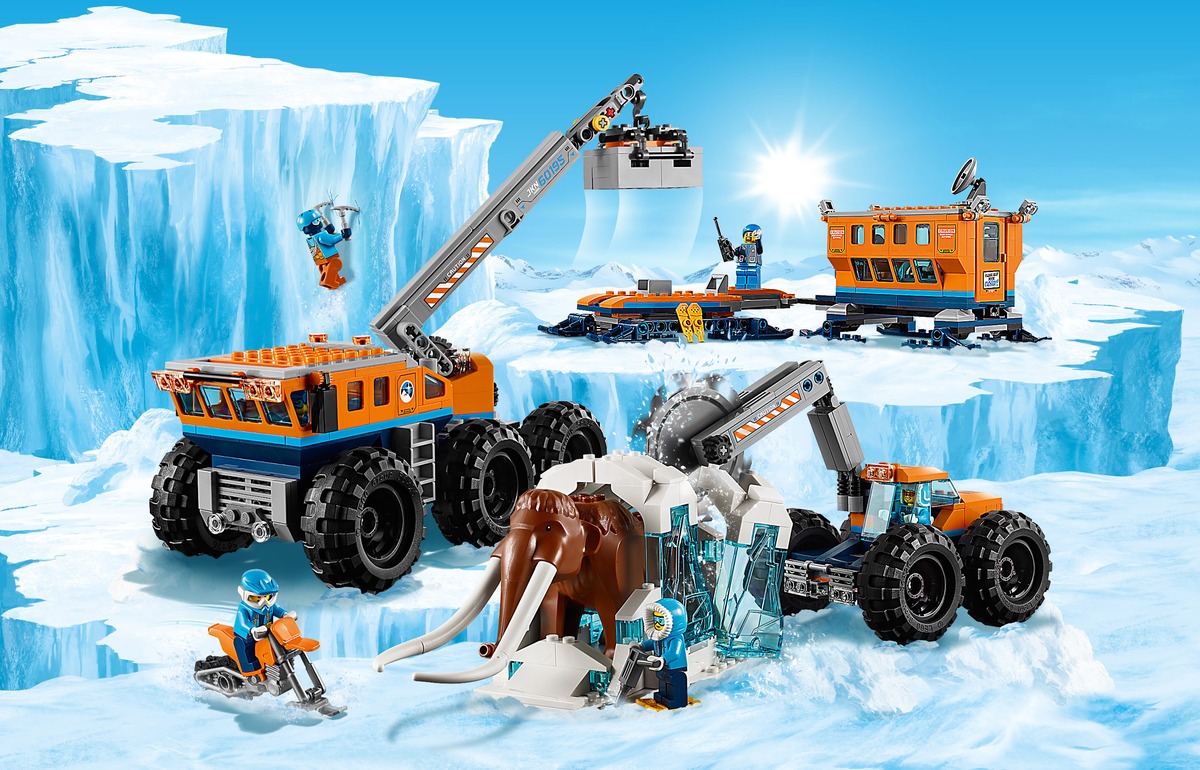 Передвижная арктическая база Конструктор City совместим с LEGO 60195