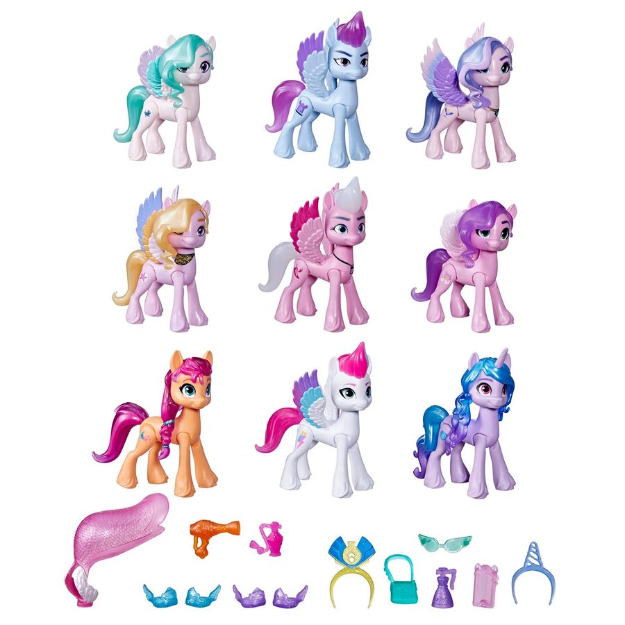 Игровой набор My Little Pony Сияющие сцены 9 пони F2031
