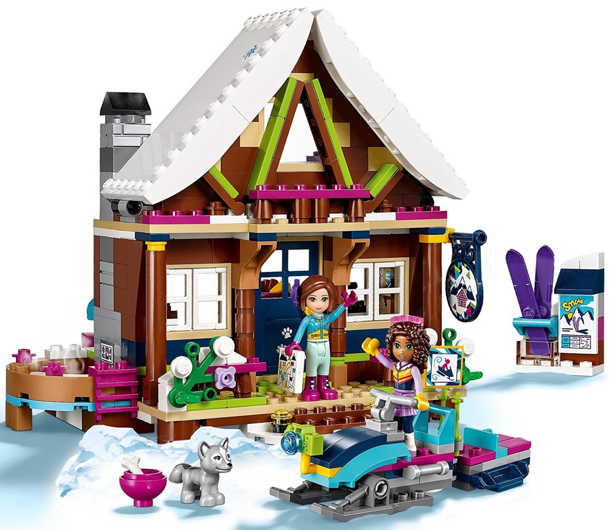 Горнолыжный курорт: Шале Friends Конструктор совместим с LEGO 41323