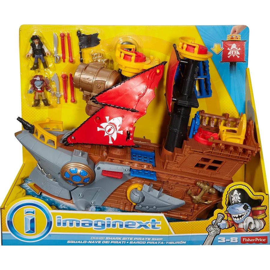 Пиратский корабль Акула Imaginext Игровой набор DHH61