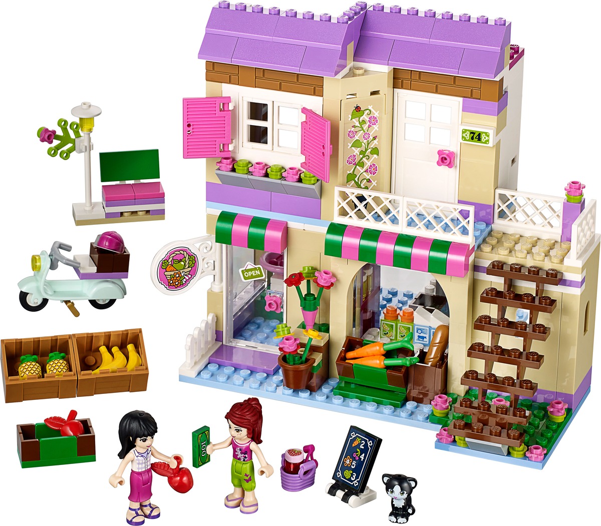Продуктовый рынок Friends Конструктор совместим с LEGO 41108