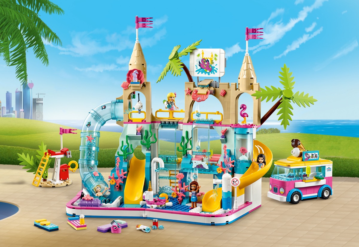 Летний аквапарк Конструктор Friends совместим с LEGO 41430