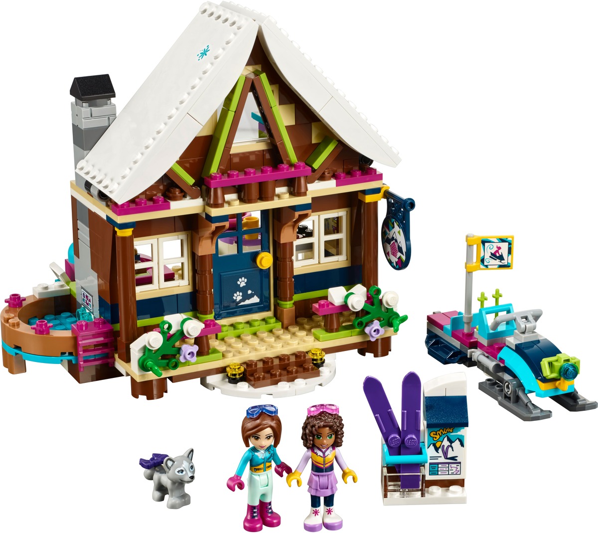 Горнолыжный курорт: Шале Friends Конструктор совместим с LEGO 41323