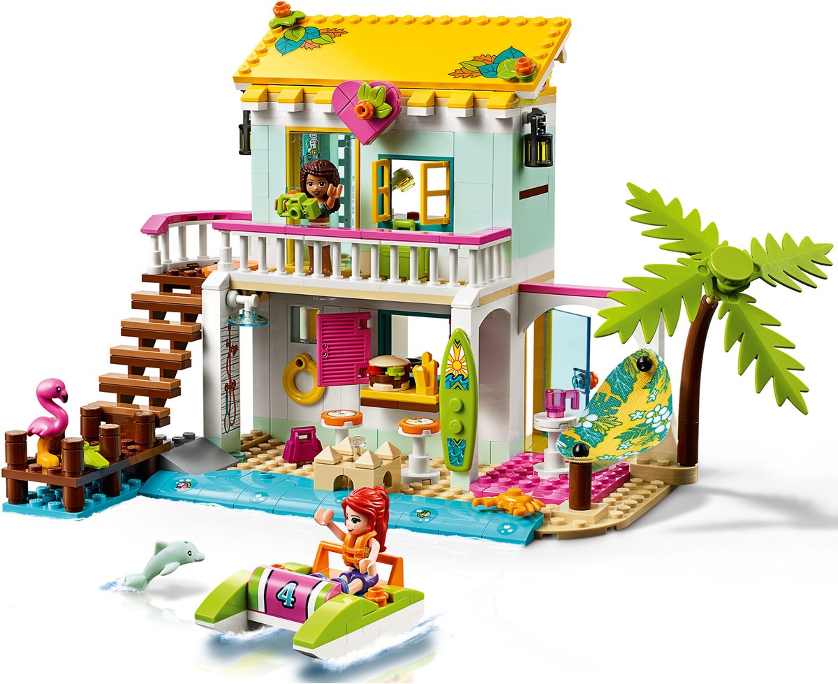 Конструктор Friends Пляжный домик совместим с LEGO 41428