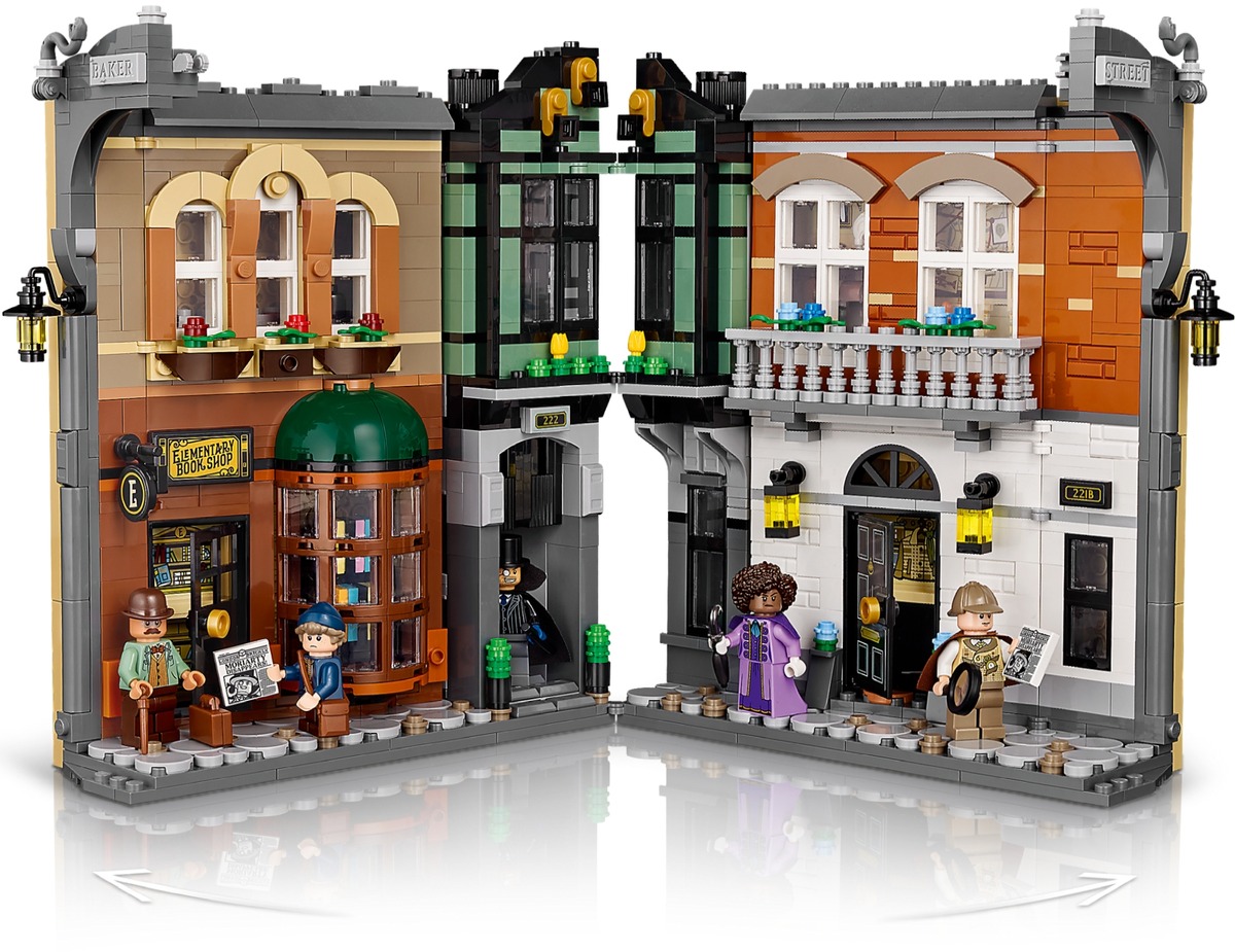 Шерлок Холмс: Книжный уголок Конструктор совместим с LEGO 10351