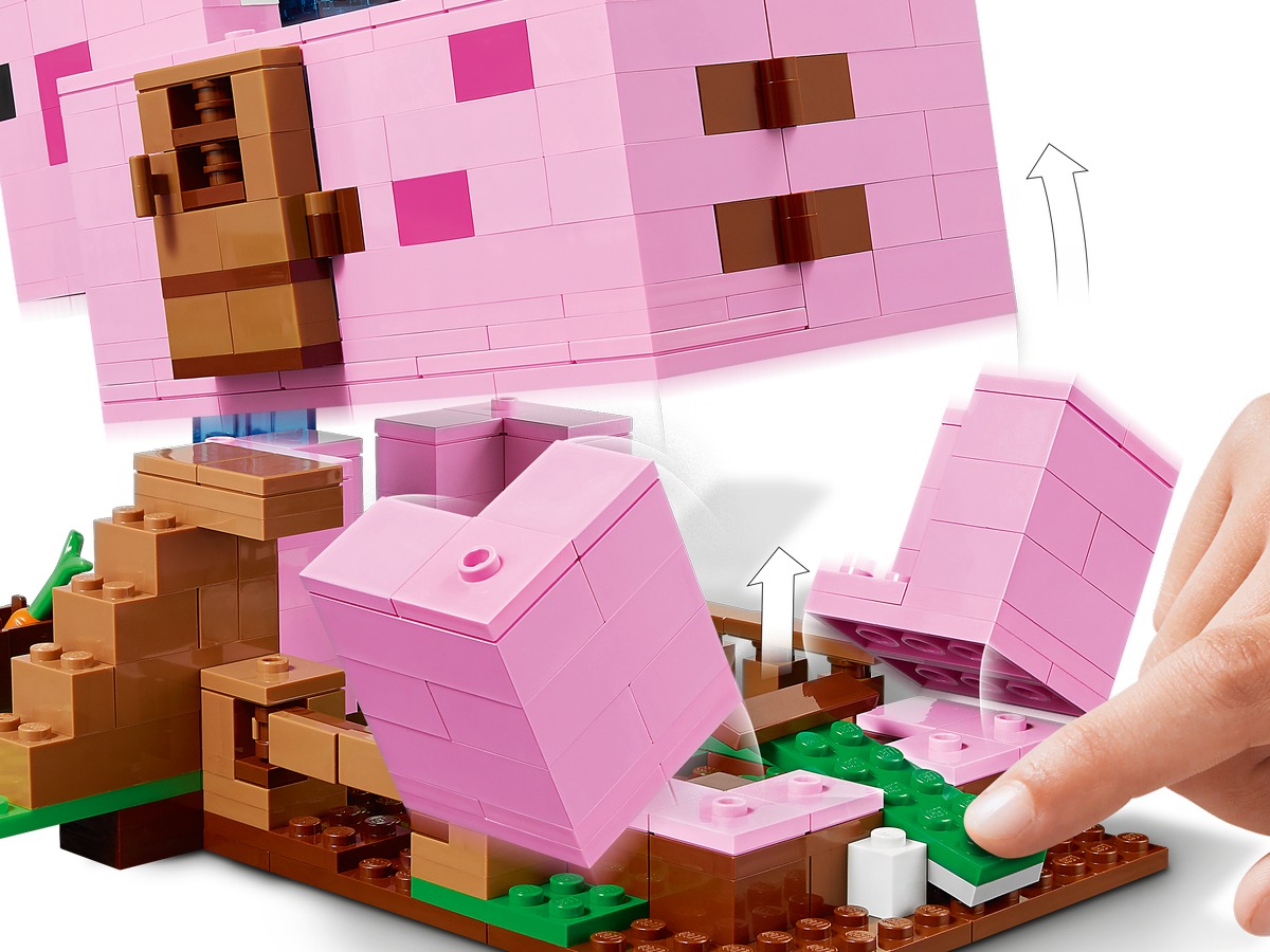 Minecraft Конструктор Дом-свинья совместим с LEGO 21170