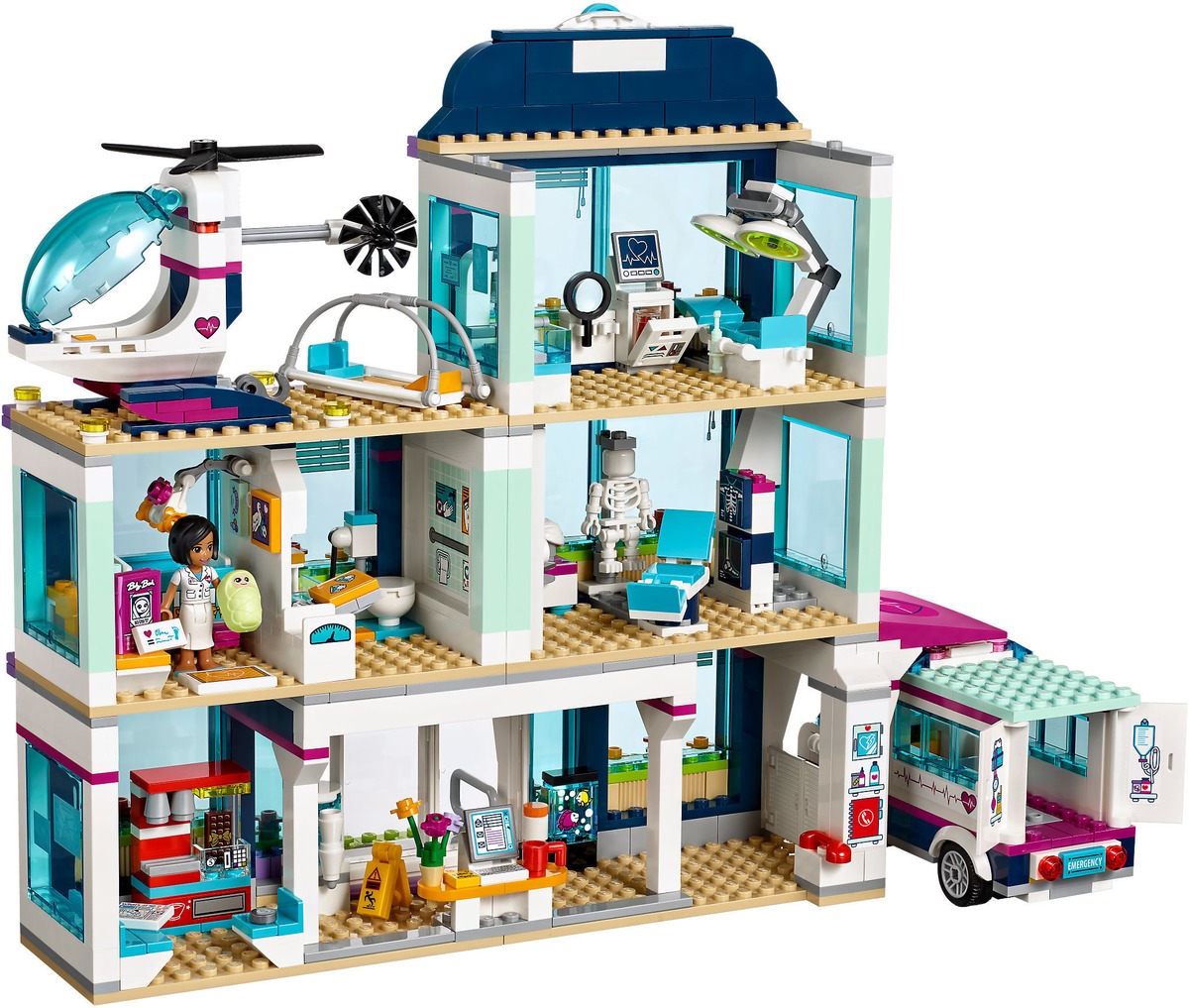 Клиника Хартлейк-Сити Friends Конструктор совместим с LEGO 41318
