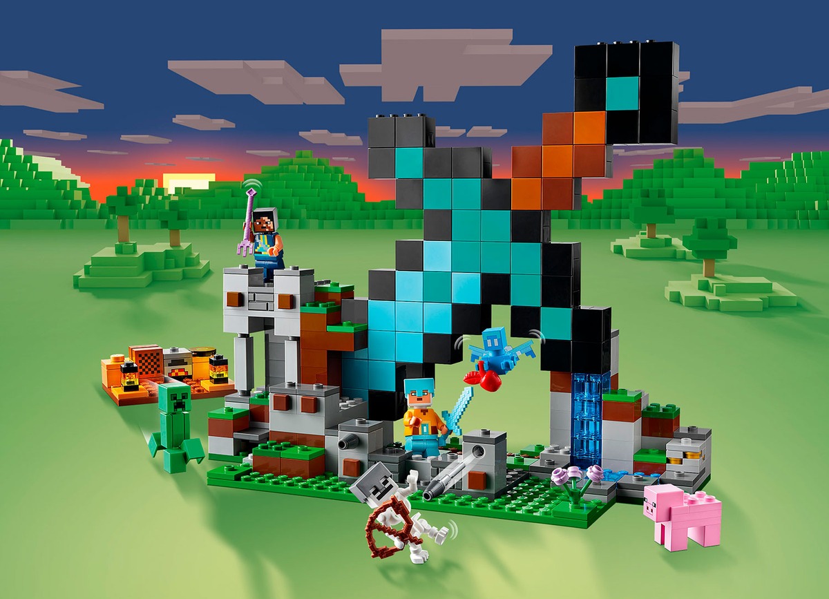 Конструктор Застава меча Minecraft совместим с LEGO 21244
