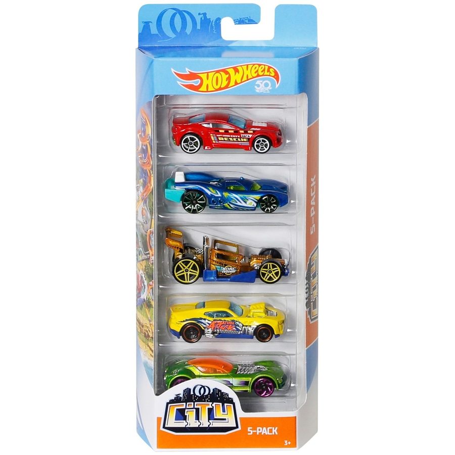Набор машинок Hot Wheels из 5 машинок 1:64