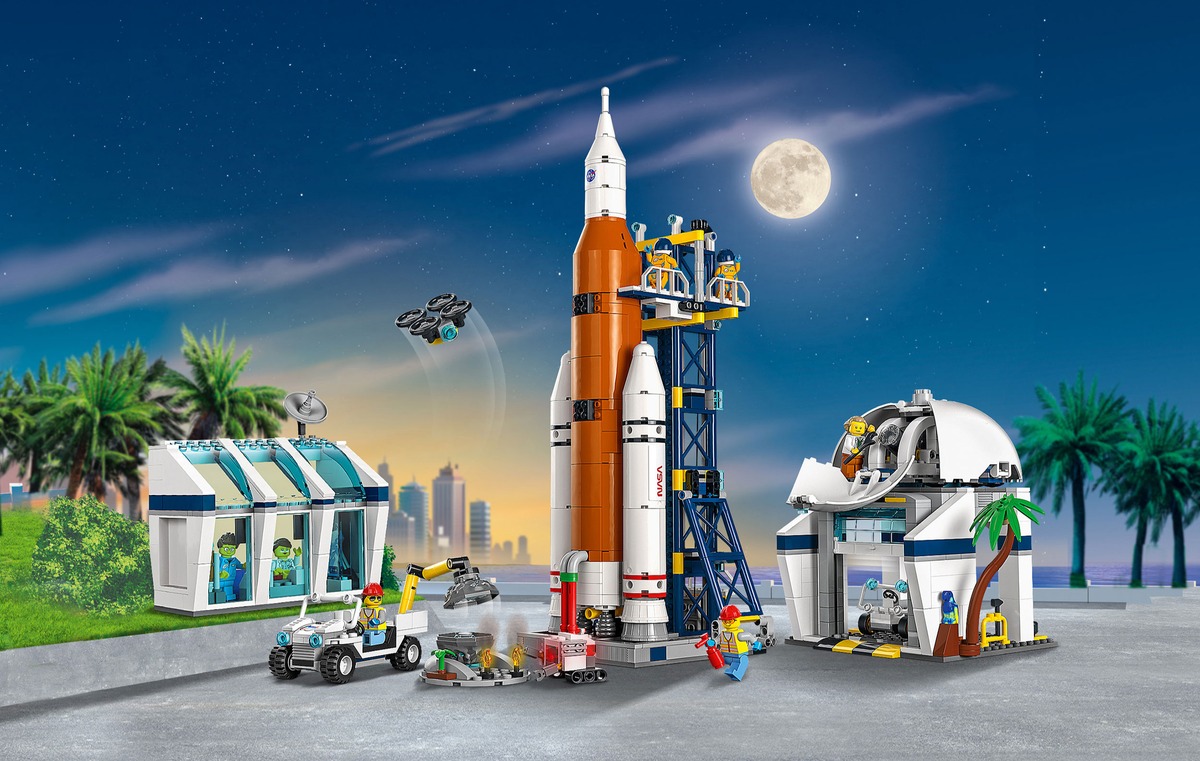 Конструктор City Космодром совместим с LEGO 60351