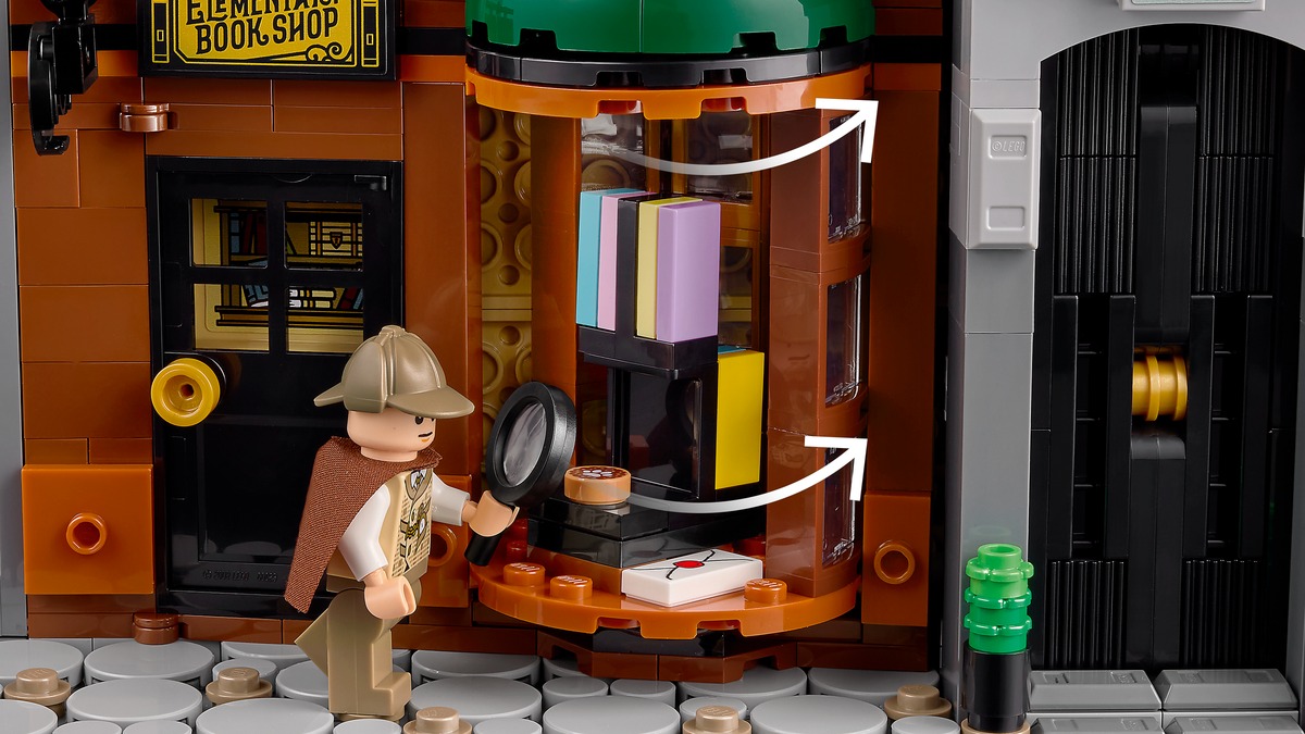 Шерлок Холмс: Книжный уголок Конструктор совместим с LEGO 10351