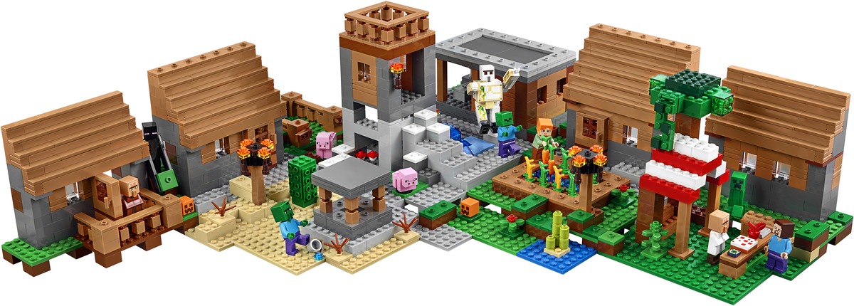 Деревня Minecraft Конструктор совместим с LEGO 21128
