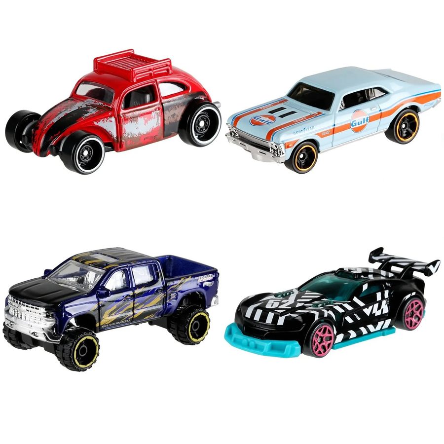 Машинка Hot Wheels базовая в ассортименте 4 шт