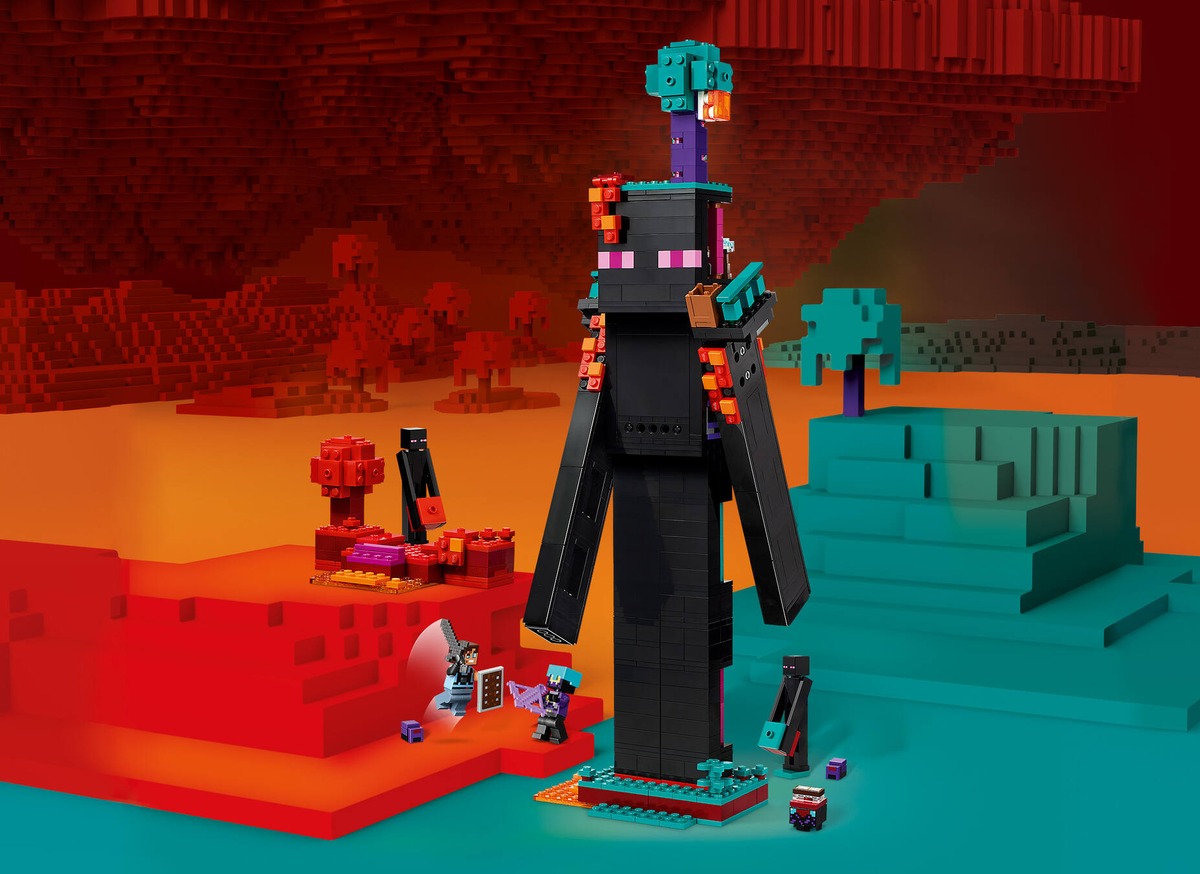 Башня Эндермана Minecraft Конструктор совместим с LEGO 21279