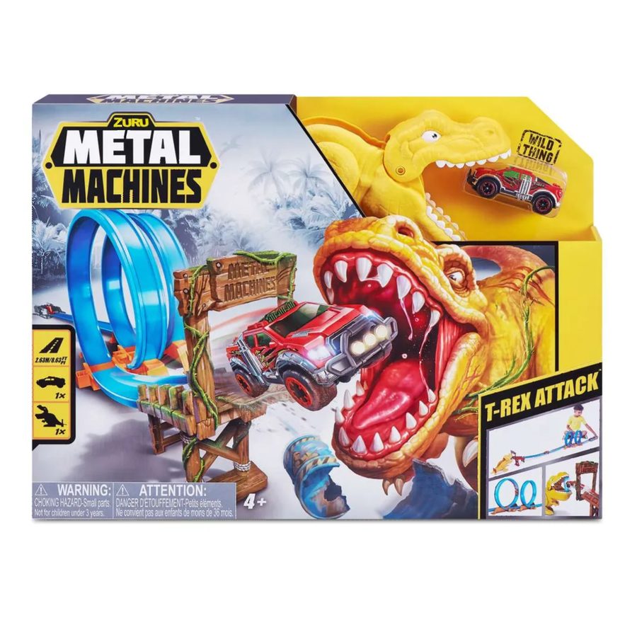 Автотрек Атака тираннозавра T-Rex Metal Machines 6702