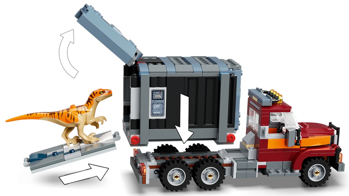 Побег атроцираптора и тираннозавра Jurassic World Конструктор совместим с LEGO 76948