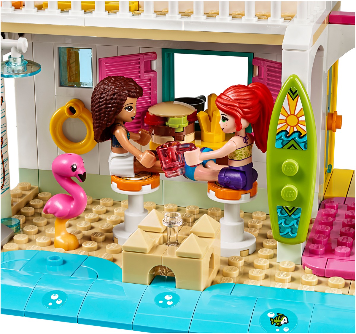 Конструктор Friends Пляжный домик совместим с LEGO 41428