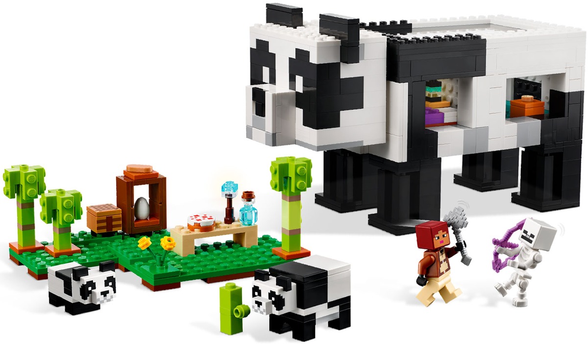 Minecraft Дом панды Конструктор совместим с LEGO 21245