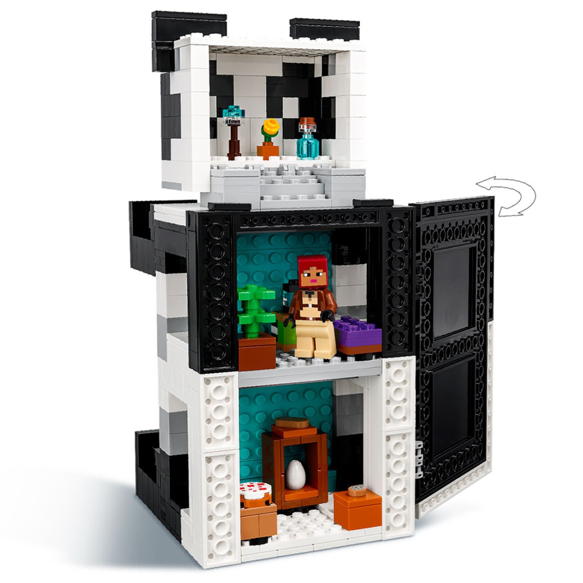 Minecraft Дом панды Конструктор совместим с LEGO 21245