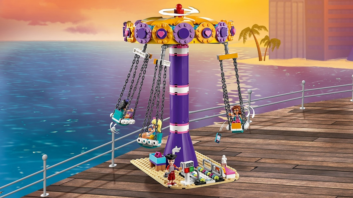 Конструктор Friends Прибрежный парк развлечений совместим с LEGO 41375