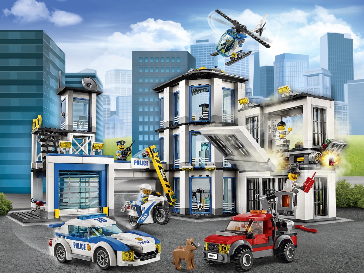 Конструктор City Полицейский участок совместим с LEGO 60141