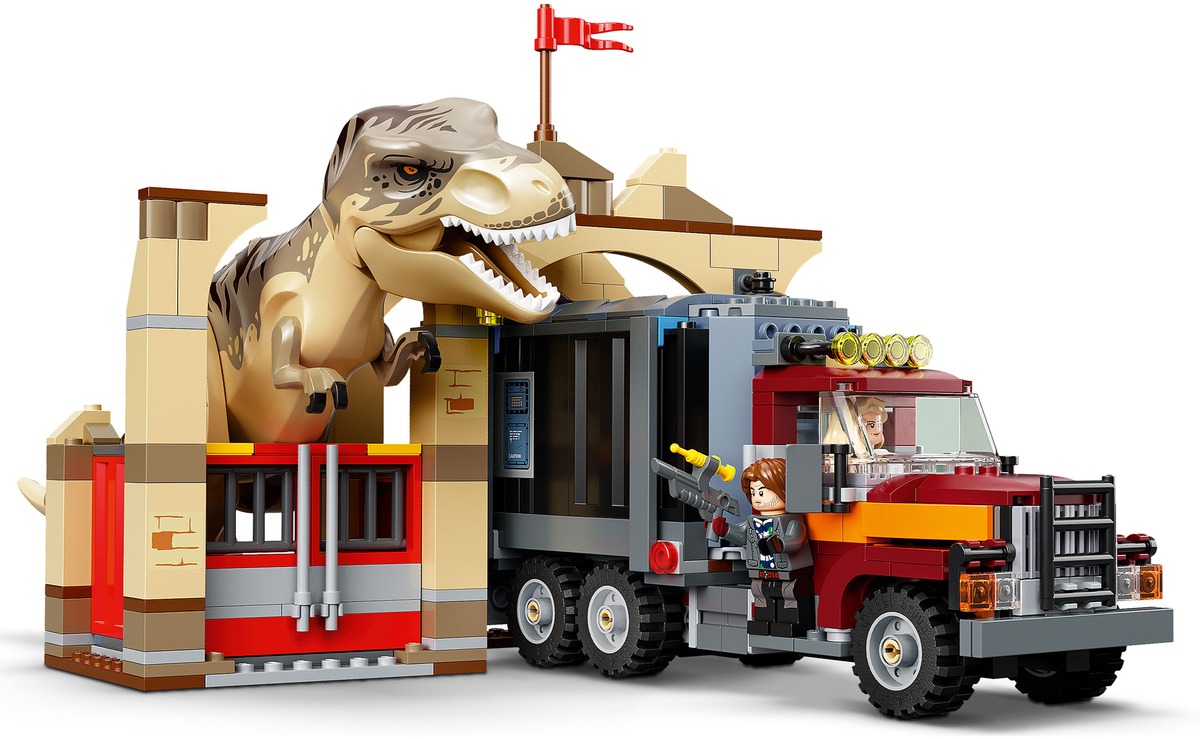 Побег атроцираптора и тираннозавра Jurassic World Конструктор совместим с LEGO 76948