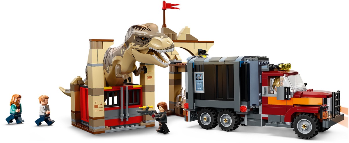 Побег атроцираптора и тираннозавра Jurassic World Конструктор совместим с LEGO 76948