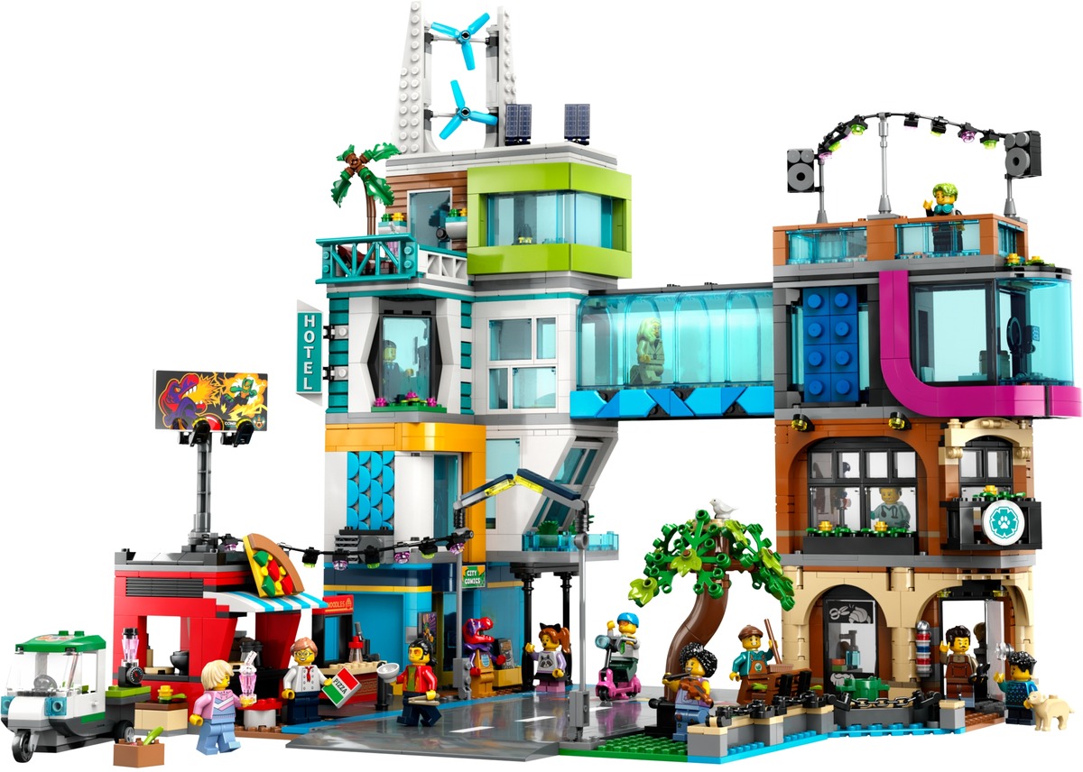 Конструктор City Центр города совместим с LEGO 60380