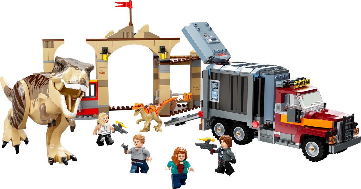 Побег атроцираптора и тираннозавра Jurassic World Конструктор совместим с LEGO 76948