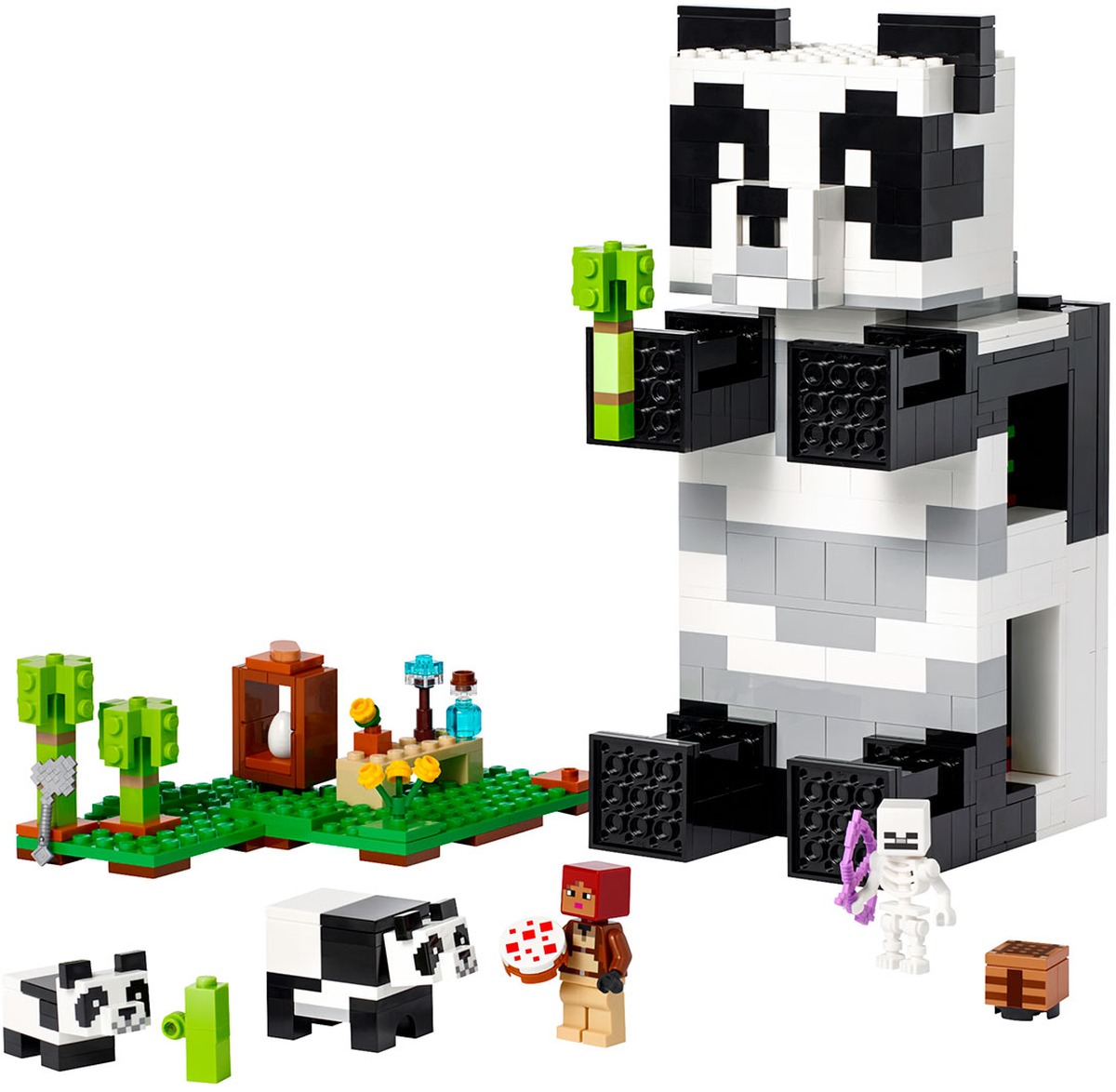 Minecraft Дом панды Конструктор совместим с LEGO 21245