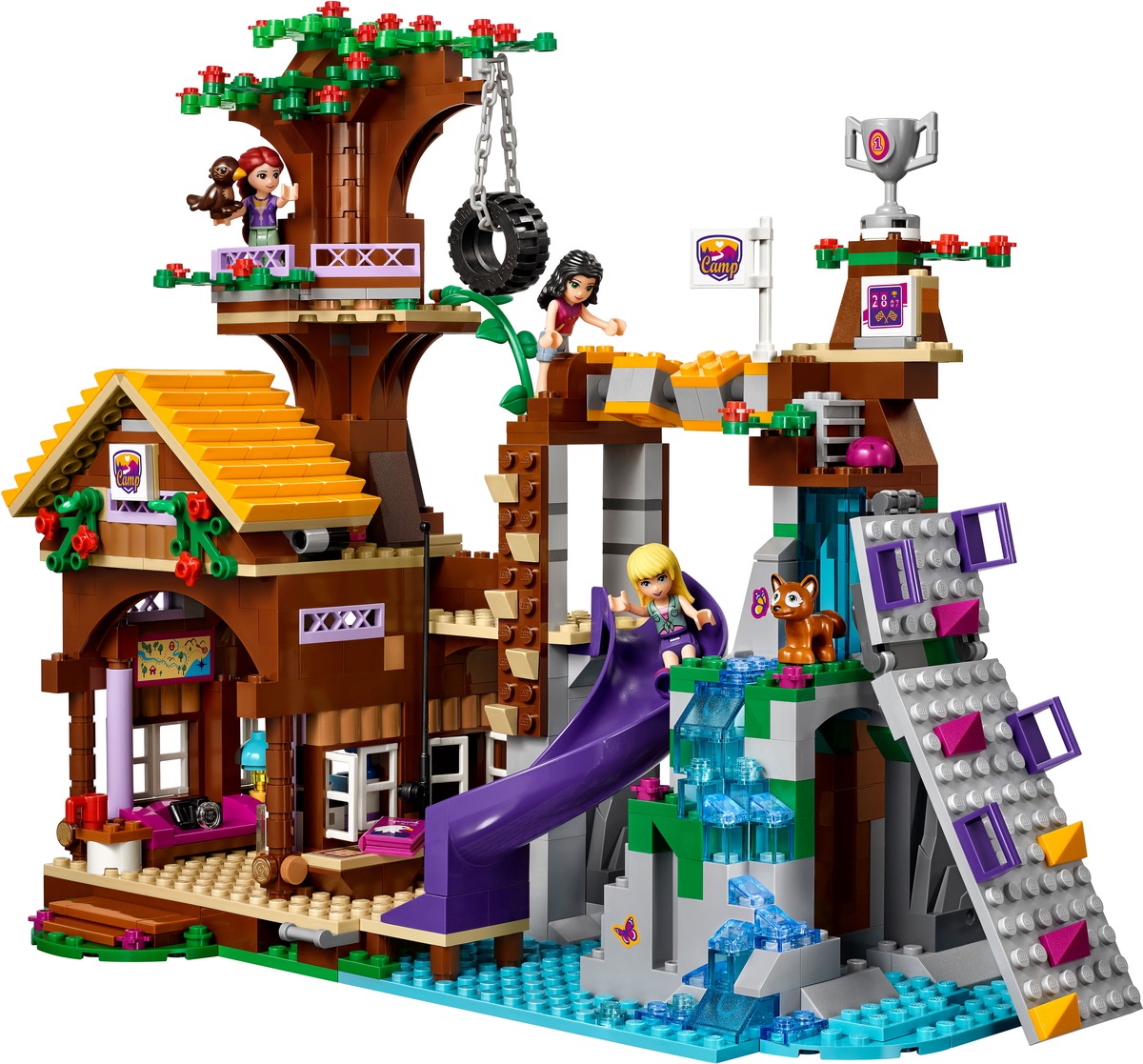 Конструктор Friends Спортивный лагерь: дом на дереве совместим с LEGO 41122