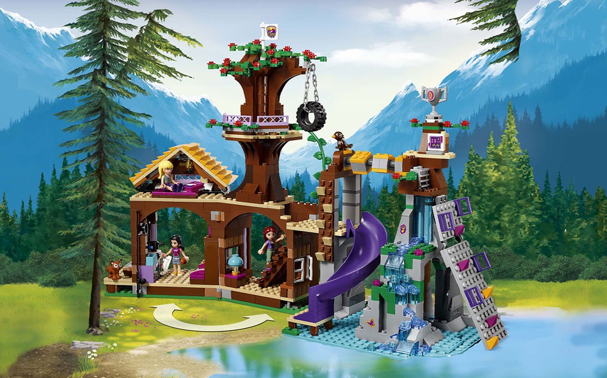 Конструктор Friends Спортивный лагерь: дом на дереве совместим с LEGO 41122