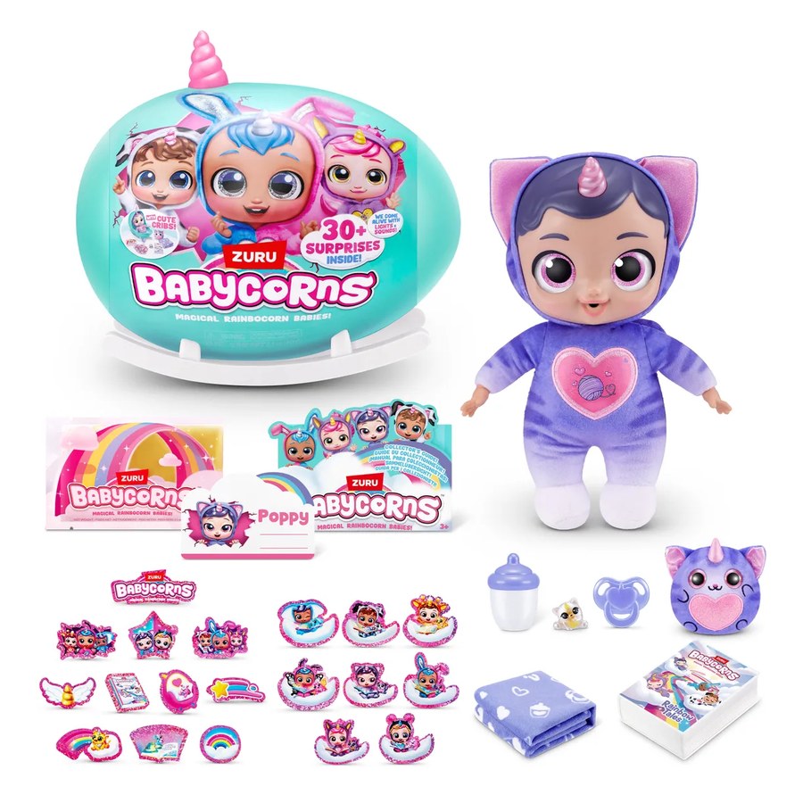 Кукла пупс Babycorns 30 сюрпризов большой 92108