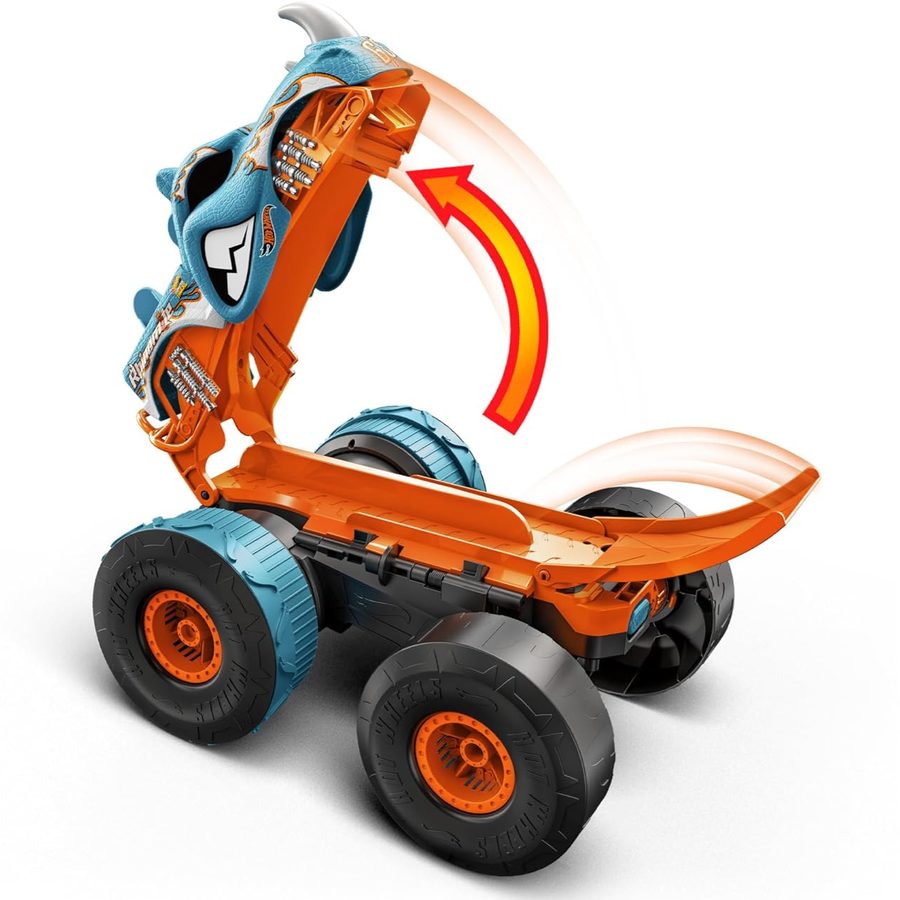 Машина Монстр-трак Transforming Rhinomite, 1:12, радиоуправляемая Hot Wheels HPK27