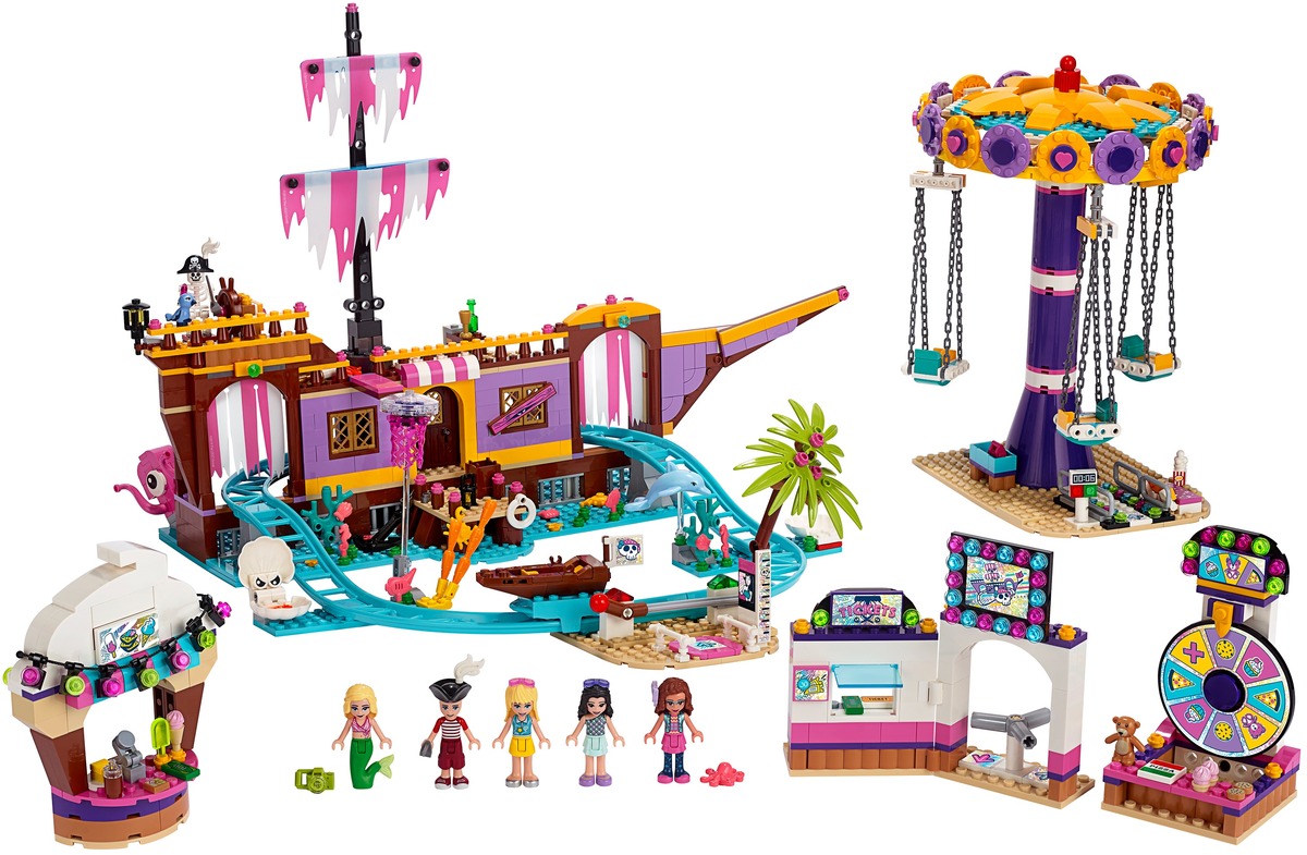 Конструктор Friends Прибрежный парк развлечений совместим с LEGO 41375