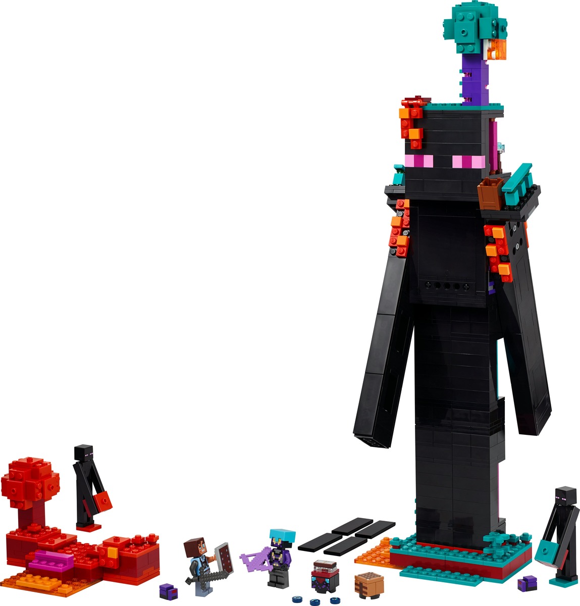 Башня Эндермана Minecraft Конструктор совместим с LEGO 21279