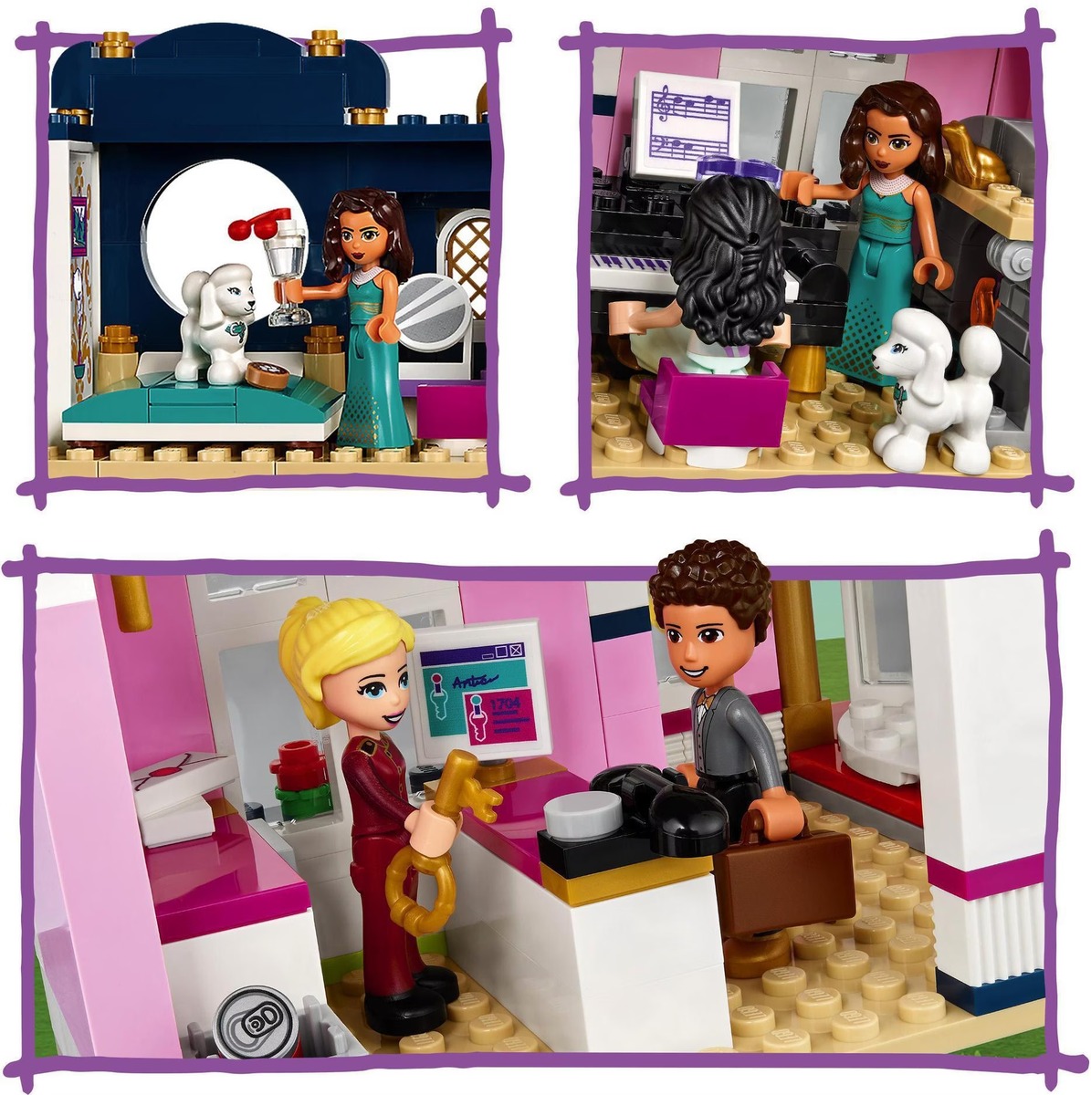 Гранд-отель Хартлейк Сити Friends Конструктор совместим с LEGO 41684