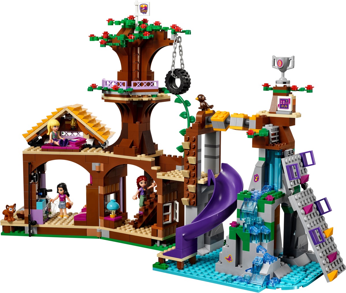 Конструктор Friends Спортивный лагерь: дом на дереве совместим с LEGO 41122