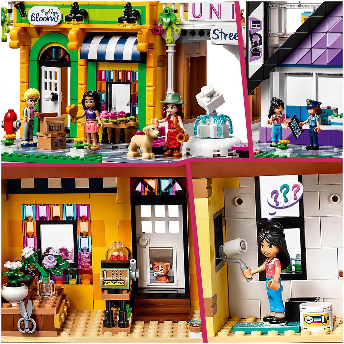 Конструктор Friends Магазины цветов и дизайна в центре совместим с LEGO 41732