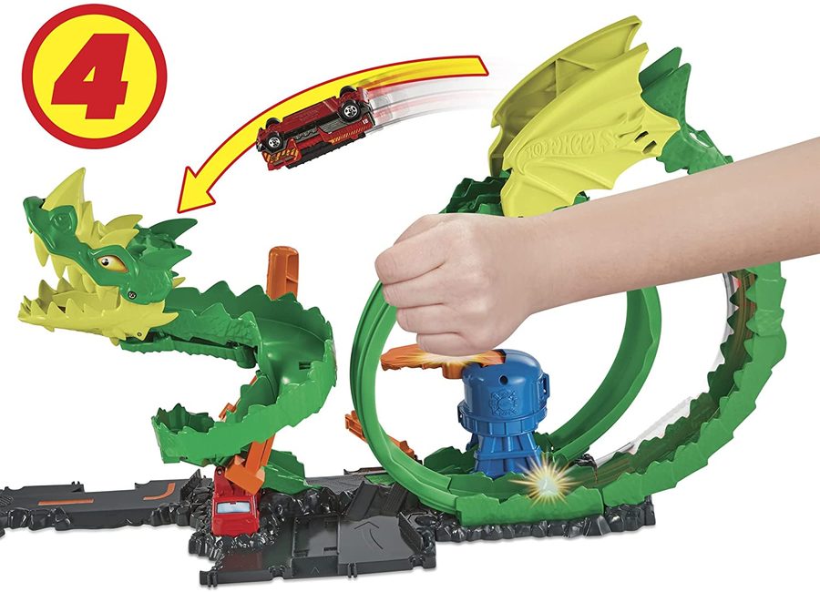 Hot Wheels Драконий драйв Перестрелка HDP03