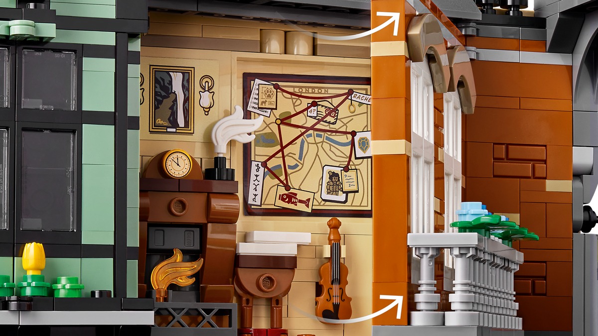 Шерлок Холмс: Книжный уголок Конструктор совместим с LEGO 10351