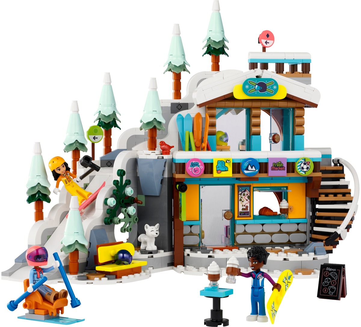 Каникулы: Лыжная трасса и кафе Конструктор Friends совместим с LEGO 41756