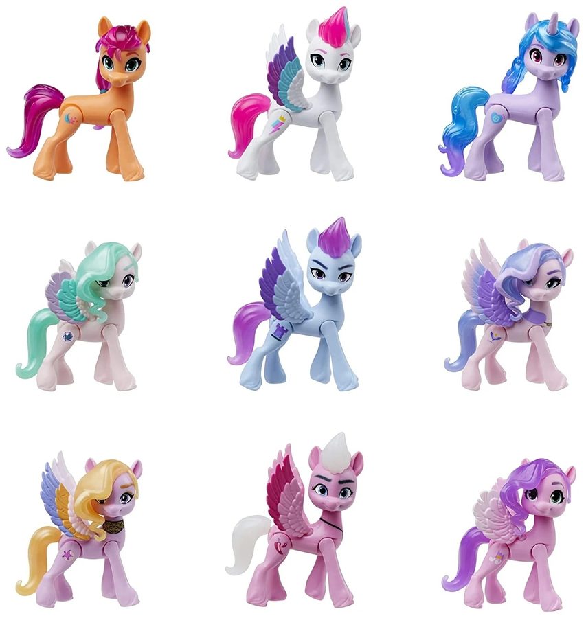 Игровой набор My Little Pony Сияющие сцены 9 пони F2031