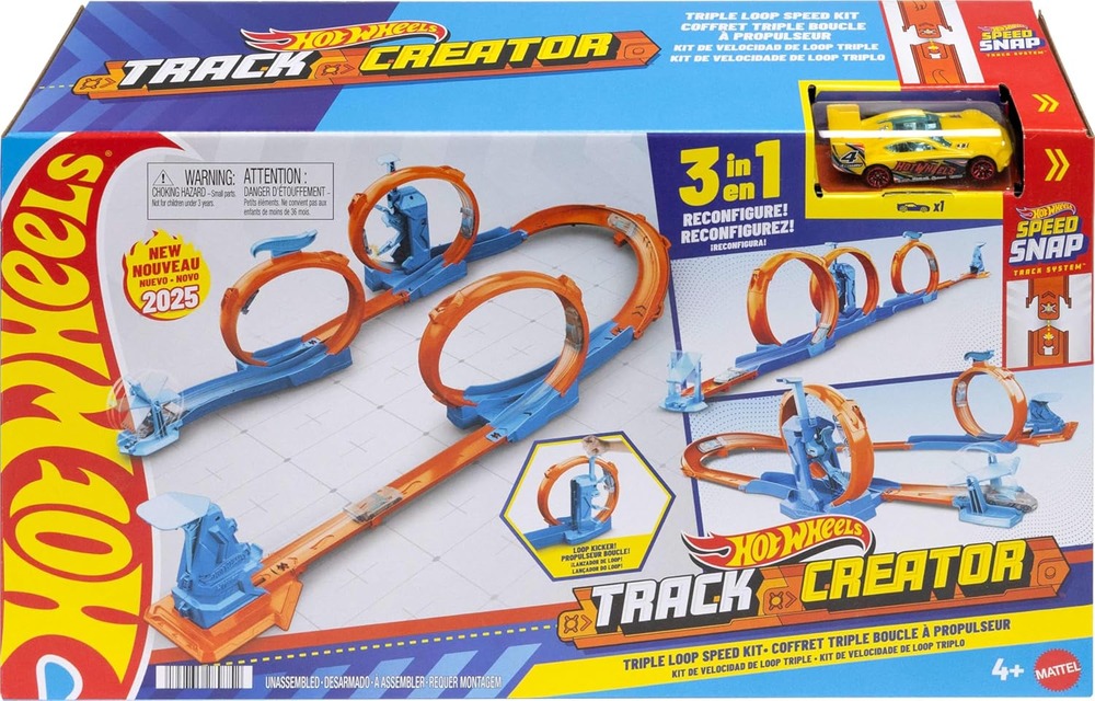 Тройная петля 3 в 1 Автотрек Hot Wheels JDW39