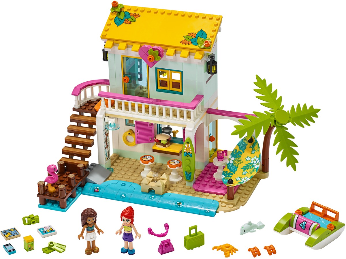 Конструктор Friends Пляжный домик совместим с LEGO 41428