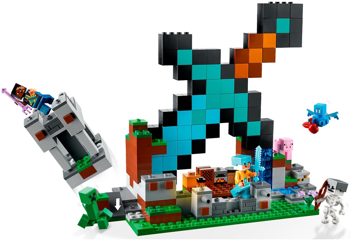 Конструктор Застава меча Minecraft совместим с LEGO 21244